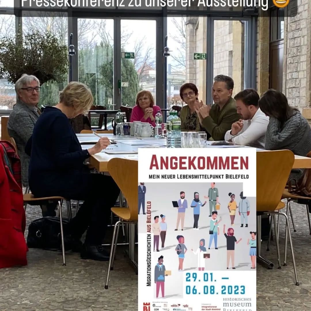 Eindruck aus der Ausstellung „Angekommen“ im Historischen Museum Bielefeld.